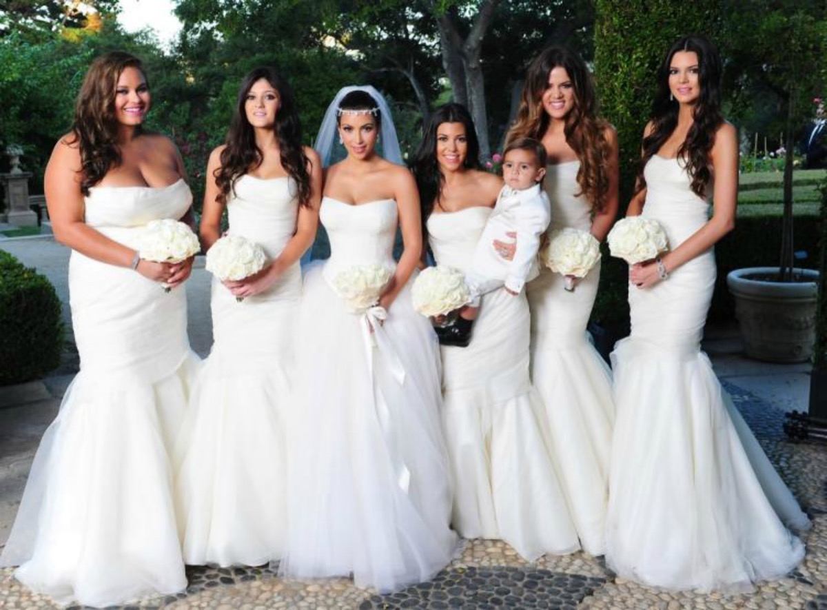 White wedding party on sale dresses